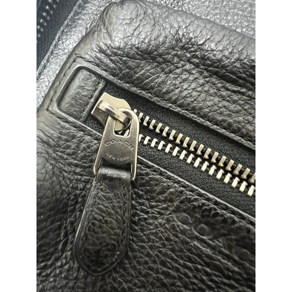 Coach West Pack‎ Bag In Refine Pebble Leather Black 2540 - Picture 3 of 6